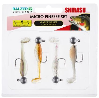 balzer-micro-koeder-set-f.klares-wasser-gummifisch