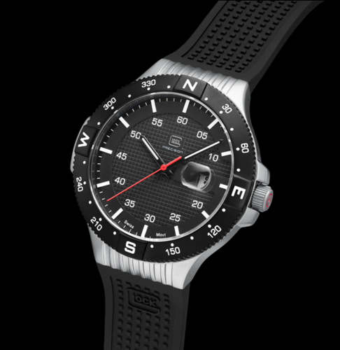 Glock Watch Silver Steel Case