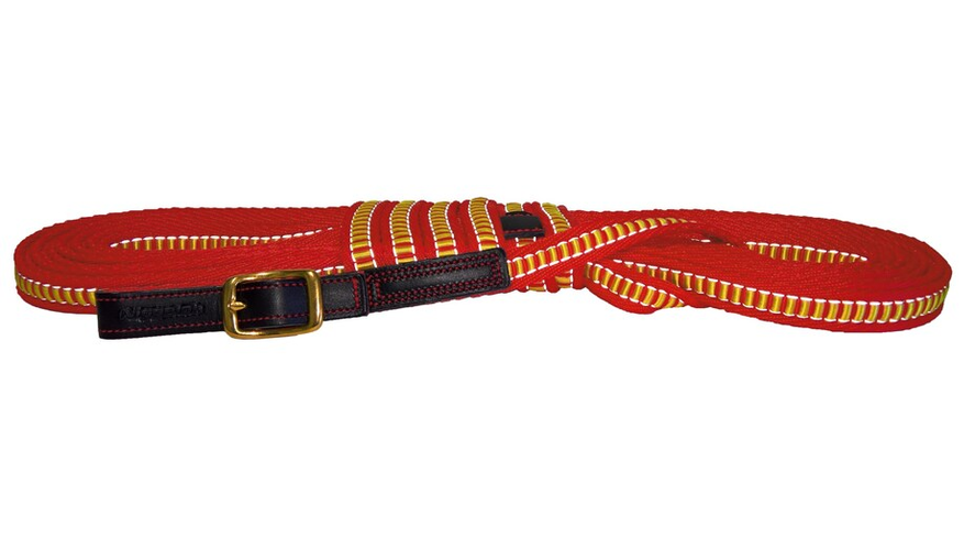 Niggeloh Schweissriemen TRAIL ULTRA, 12 m x 20 mm, gelb/rot