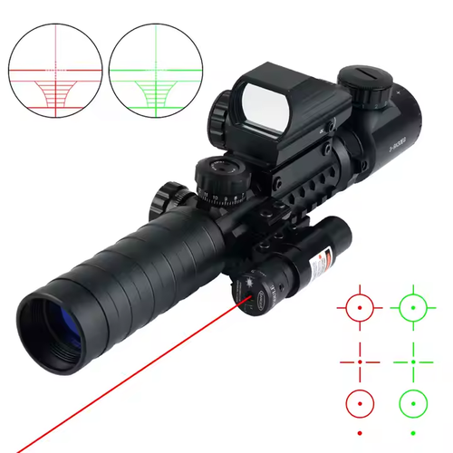 Coptics 3-9x32 Tactical IS Laser Green Dot