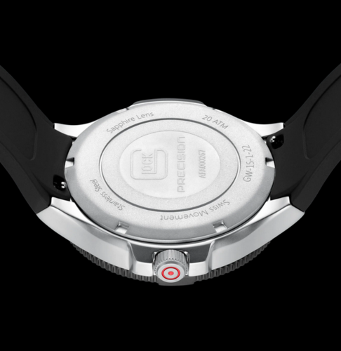 Glock Watch Silver Steel Case